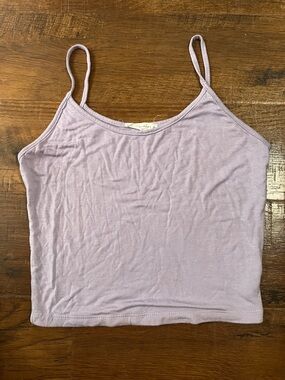 Lilac Spaghetti Strap Crop Cami - Women